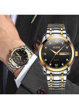 Business waterproof quartz watch double calendar fashion men's Watch